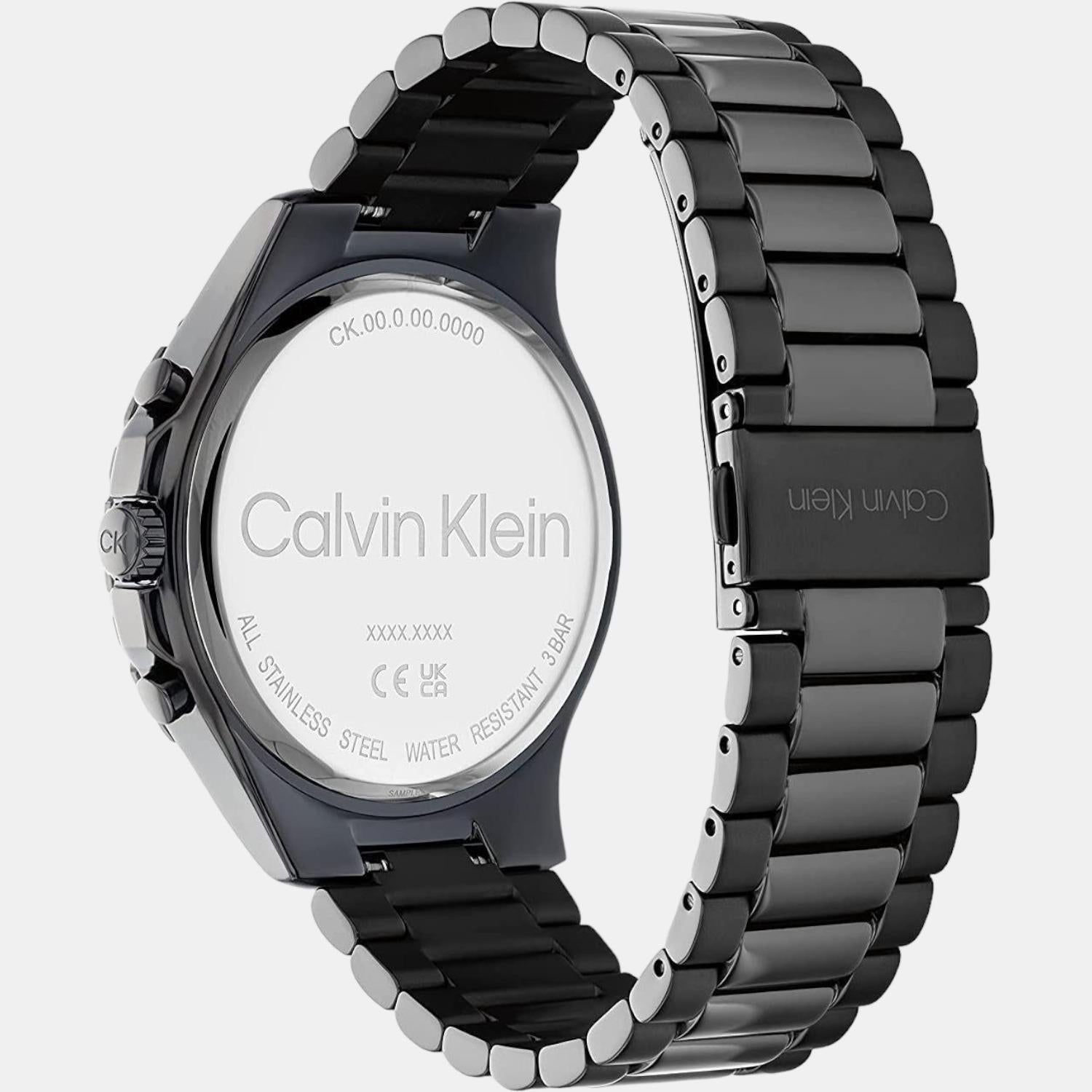 Calvin Klein Men Round Black watch