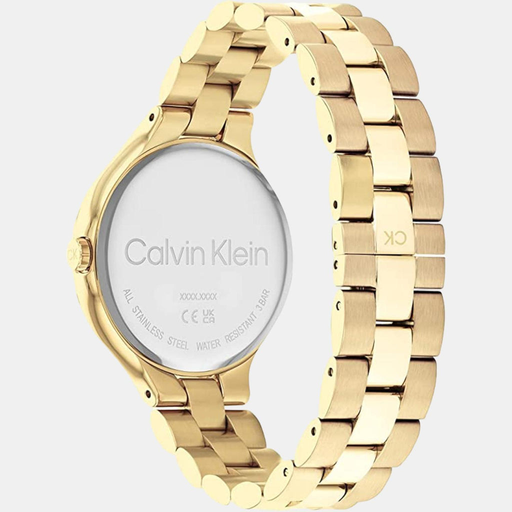 Calvin Klein Women Round Gold watch