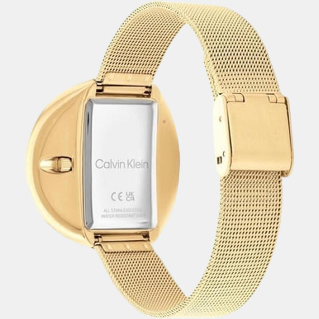 Calvin Klein Women Round Gold watch