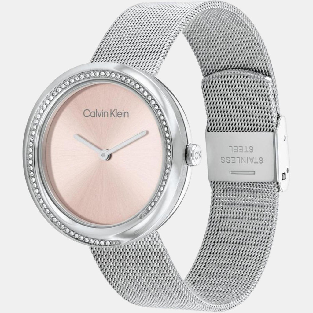 Calvin Klein Women Round Pink watch