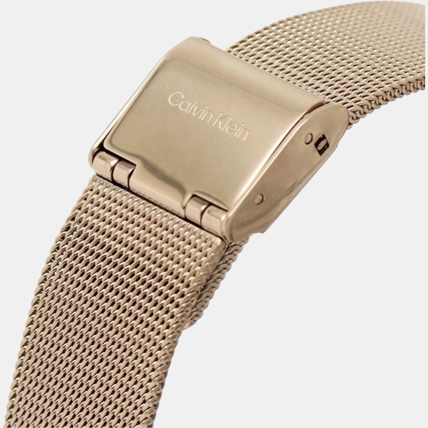 Calvin Klein 34 mm Rose Gold Quartz watch