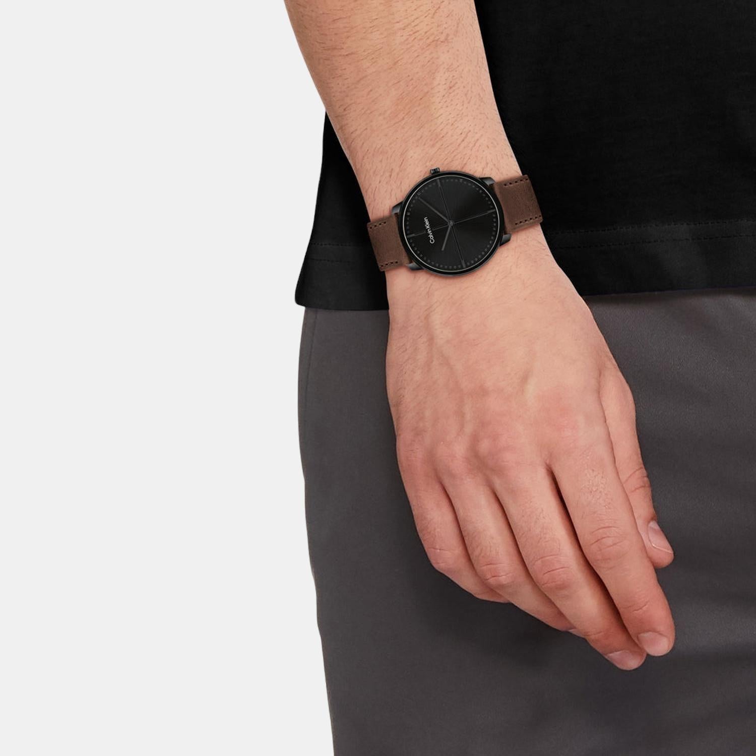 Calvin klein black outlet watch price