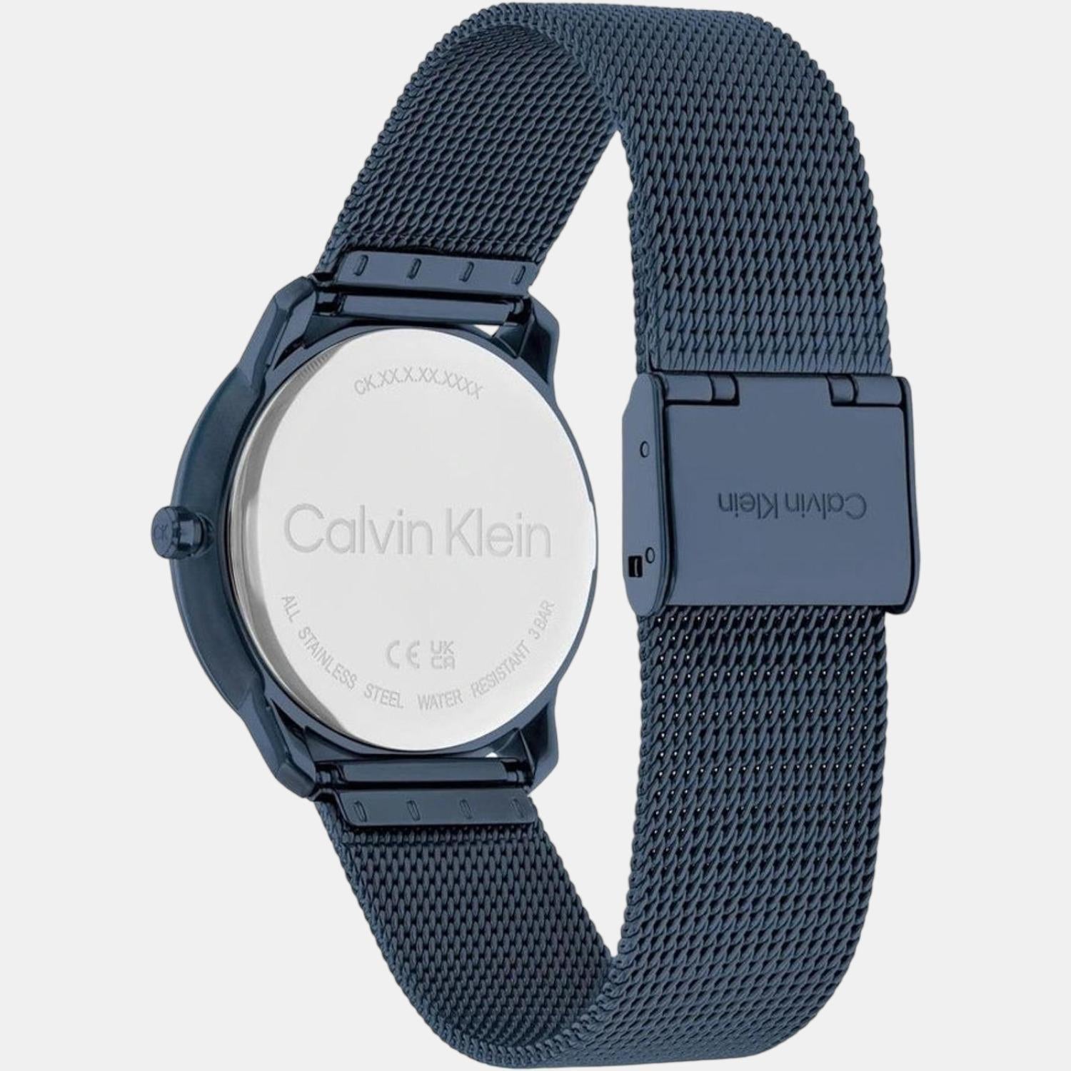 Calvin Klein Unisex Round Blue watch