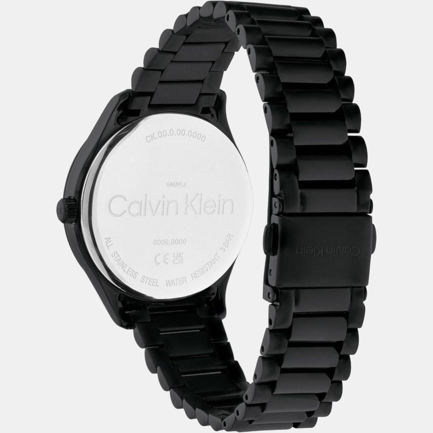 Calvin Klein Unisex Round Black watch