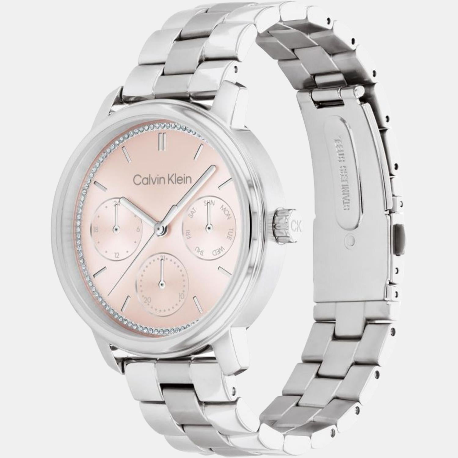 Calvin Klein Women Round Pink watch