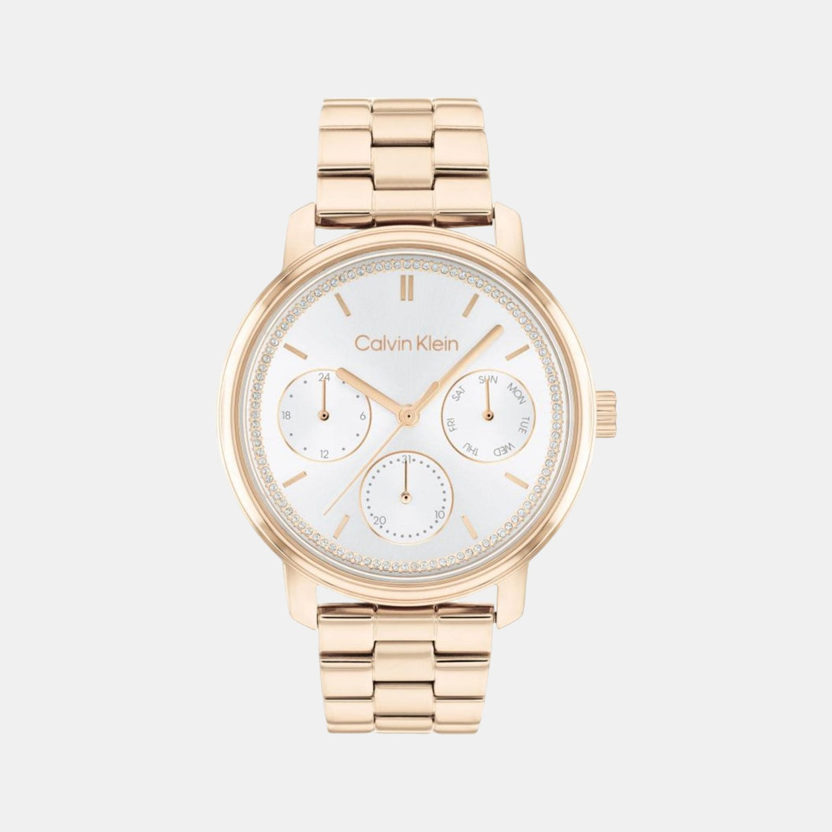 Calvin Klein Round Silver Chronograph watch