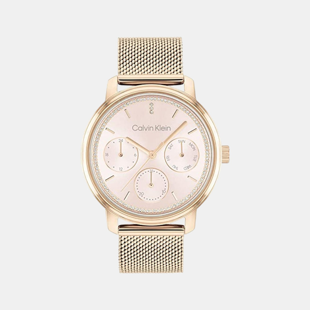 Calvin Klein Round Rose Gold Multi-Function watch