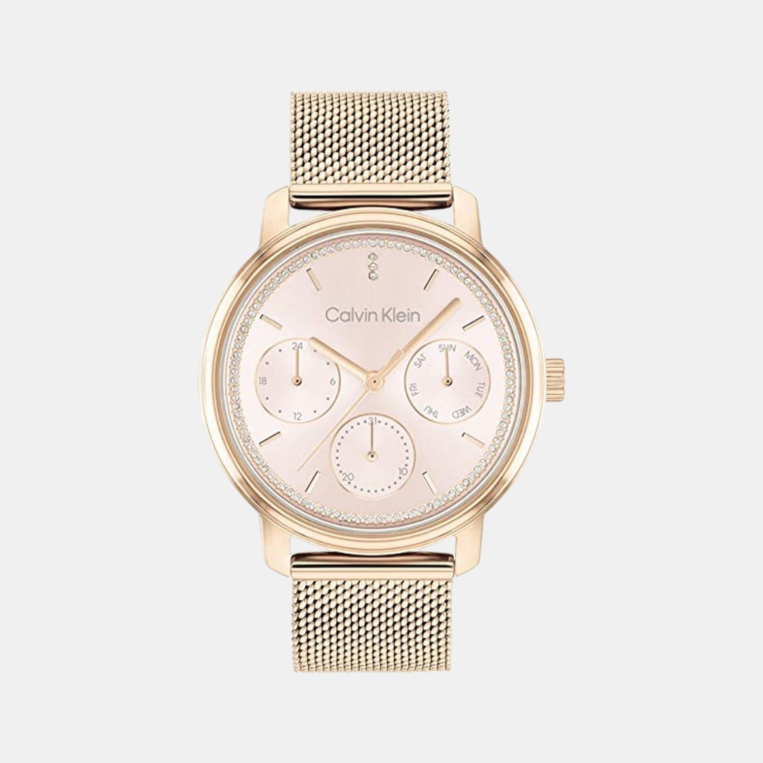 Calvin Klein Round Rose Gold Multi-Function watch
