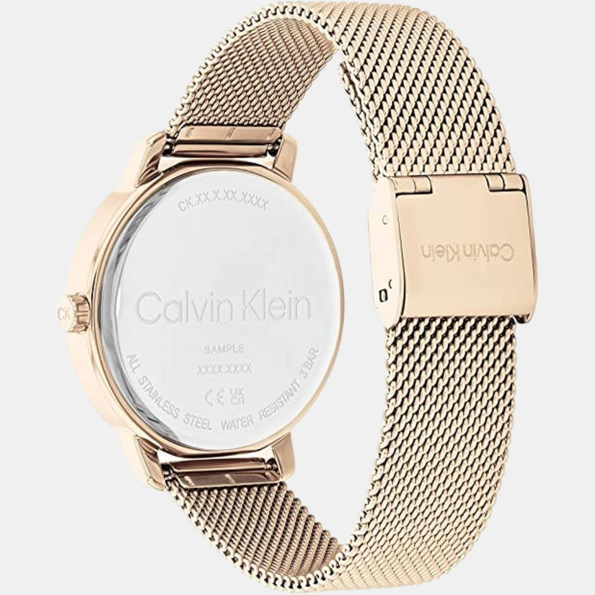 Calvin Klein Women Round Rose Gold watch