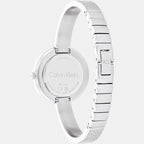 Calvin Klein Women Round Silver watch