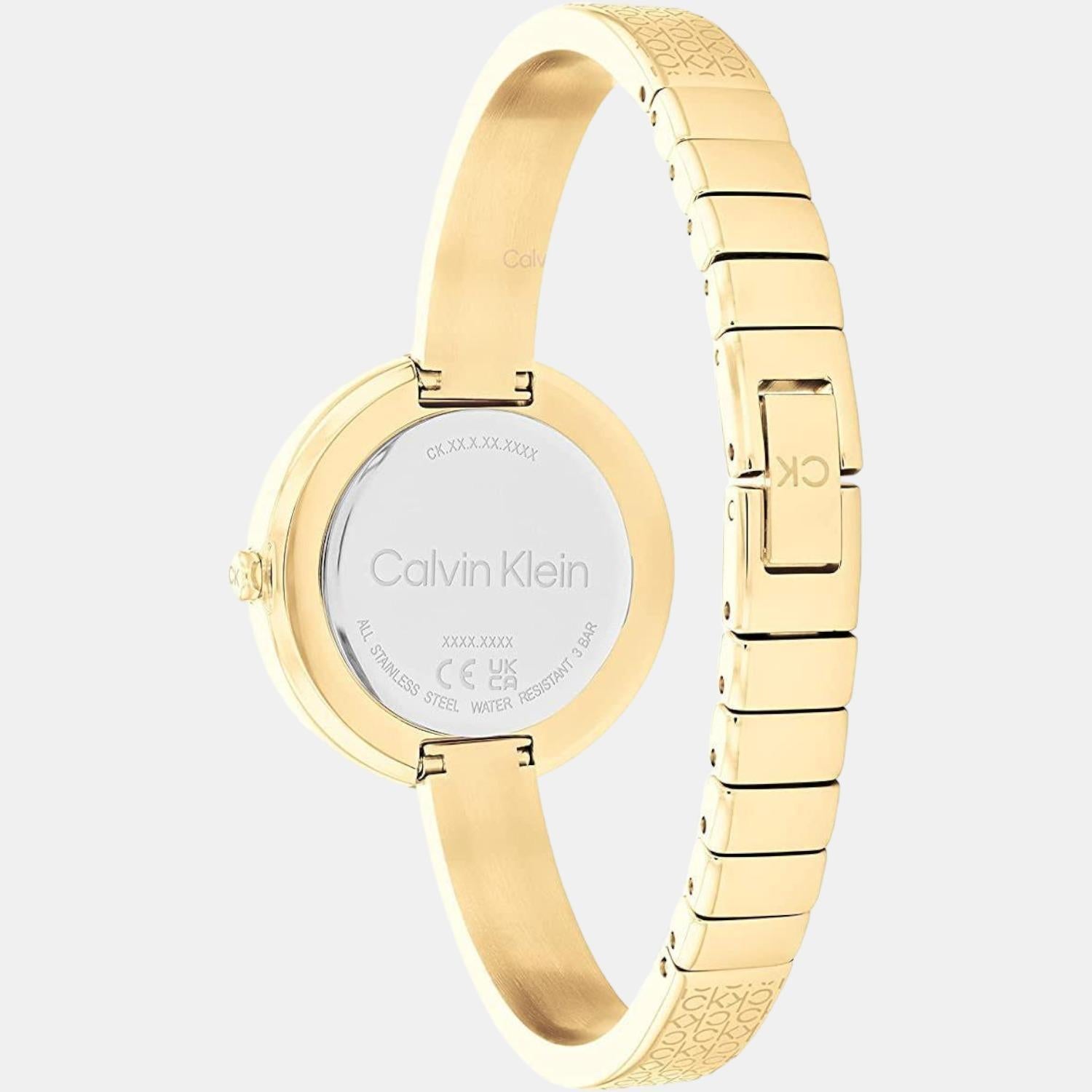 Calvin Klein Women Round Gold watch