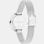 Calvin Klein Women Round Silver watch