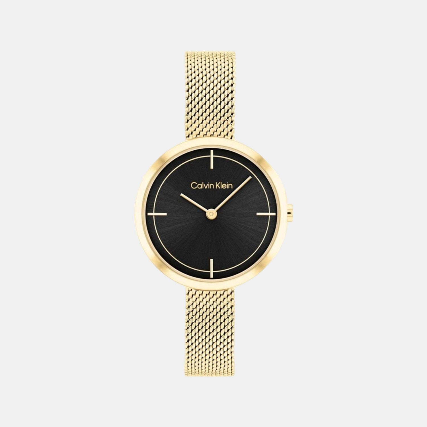 Swatch Bubbly and Bright - Ultra-Thin Golden Watch with Beige Dial and  Shimmering Details