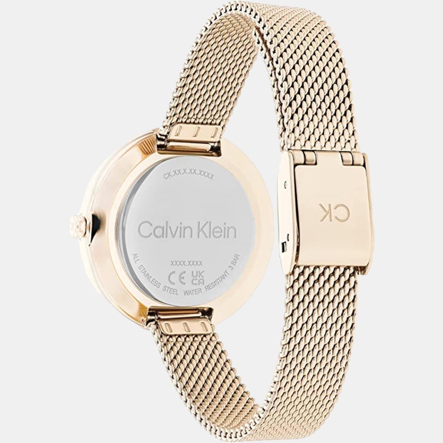 Calvin Klein Women Round Grey watch