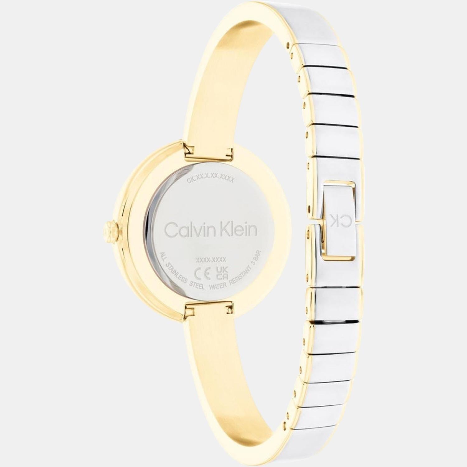 Calvin Klein Women Round White watch