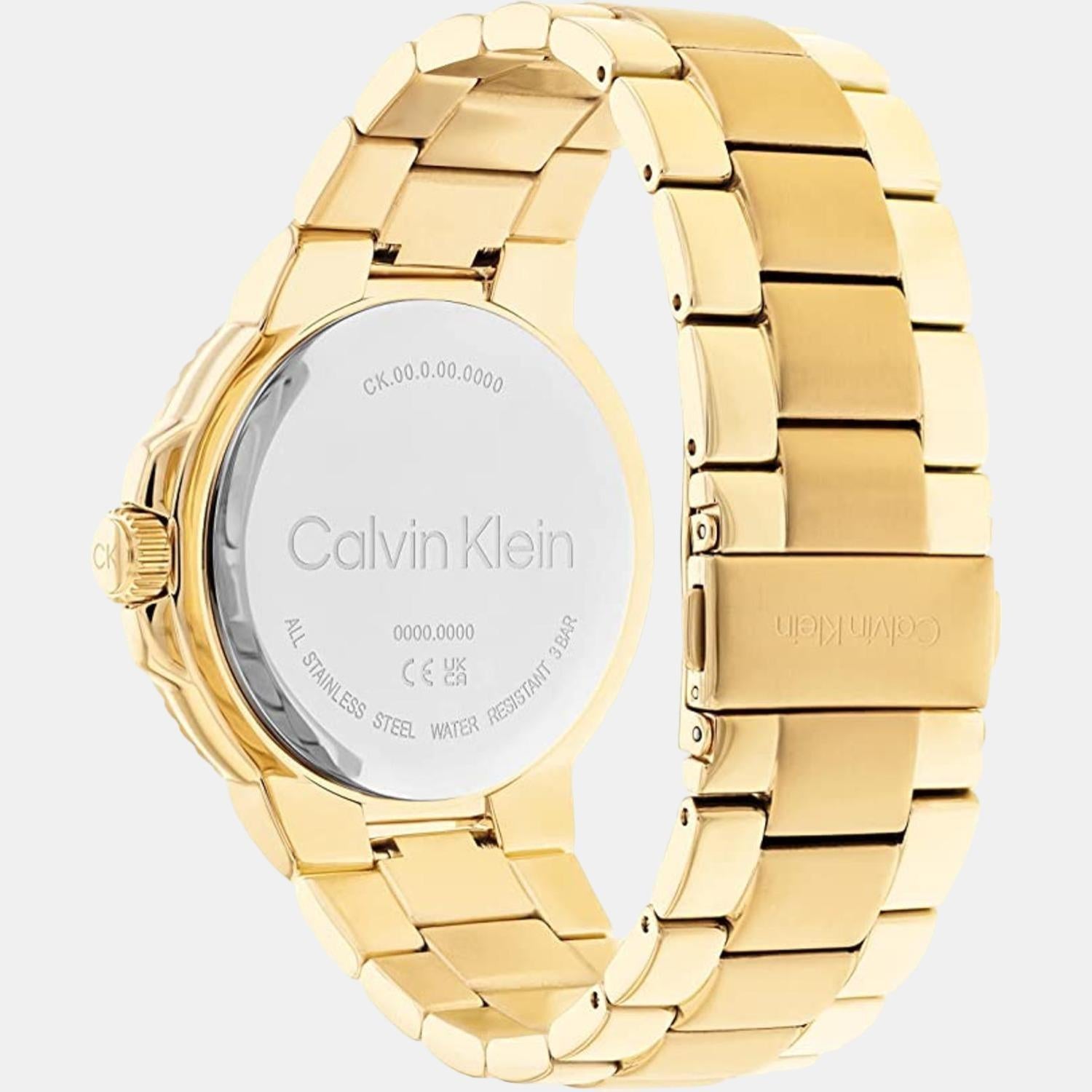 Calvin Klein Men Round Blue watch