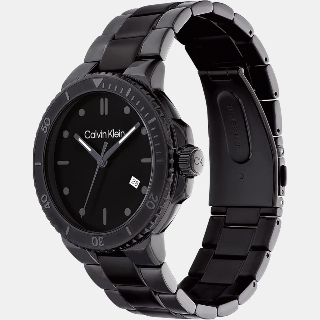 Calvin Klein Men Round Black watch