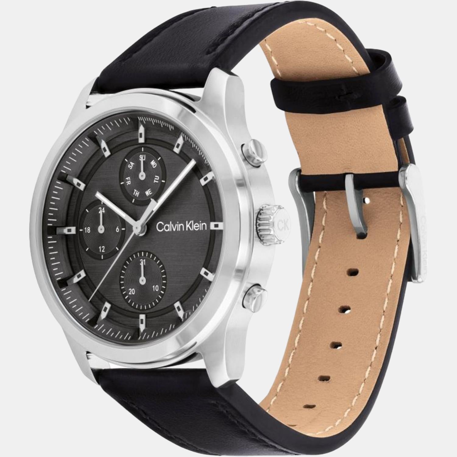 Calvin Klein Men Round Grey watch