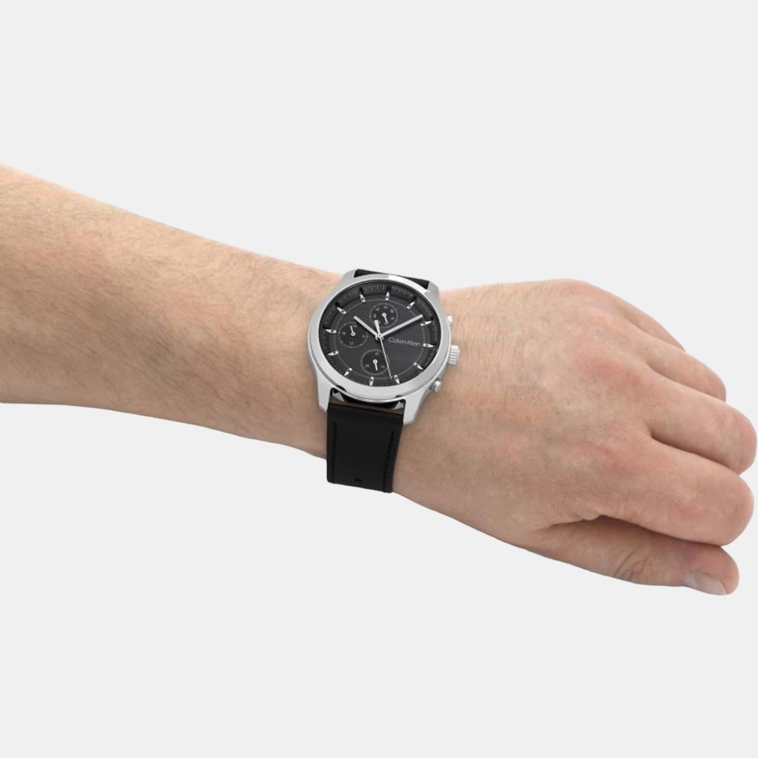 Calvin Klein Leather Grey watch
