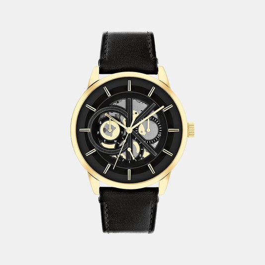 Male Leather Chronograph Watch 25200217