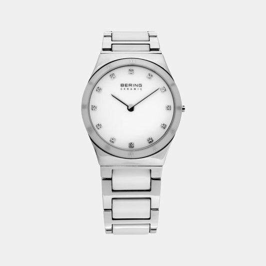 Female White Analog Ceramic Watch 32230-764