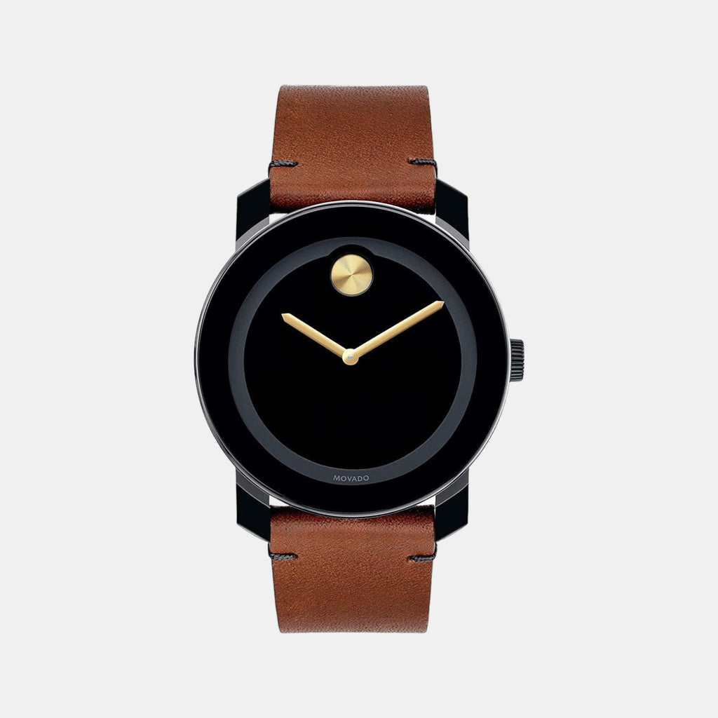 Bold TR90 Male Analog Leather Watch 3600305