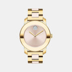 Female Beige Analog Stainless Steel Watch 3600640