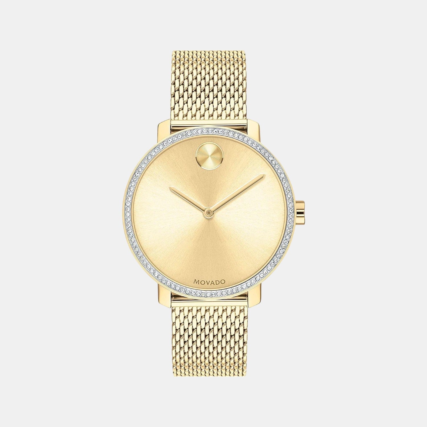 Movado Women s Gold Analog Stainless Steel Watch Movado Just In Time