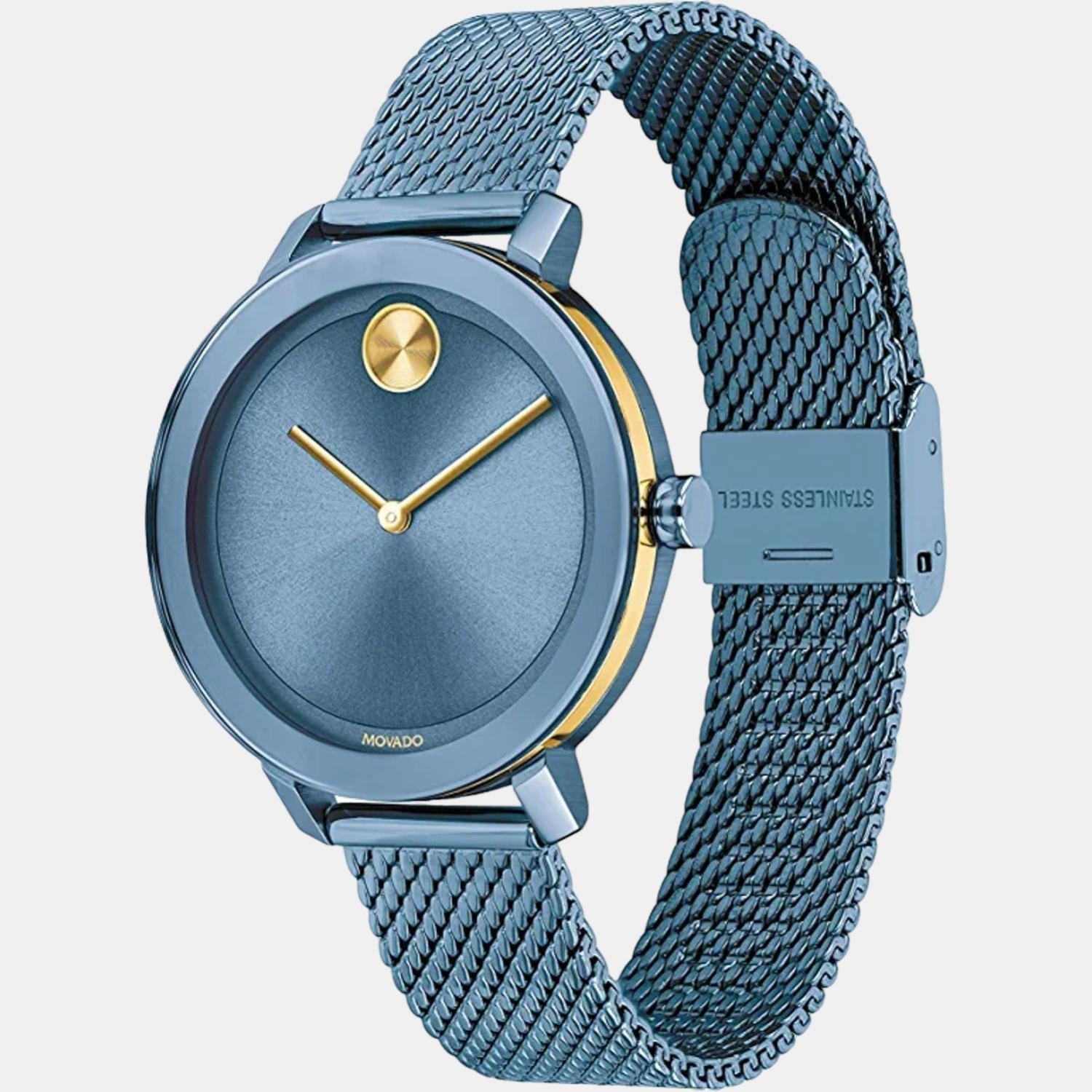 Women's blue 2025 movado watch