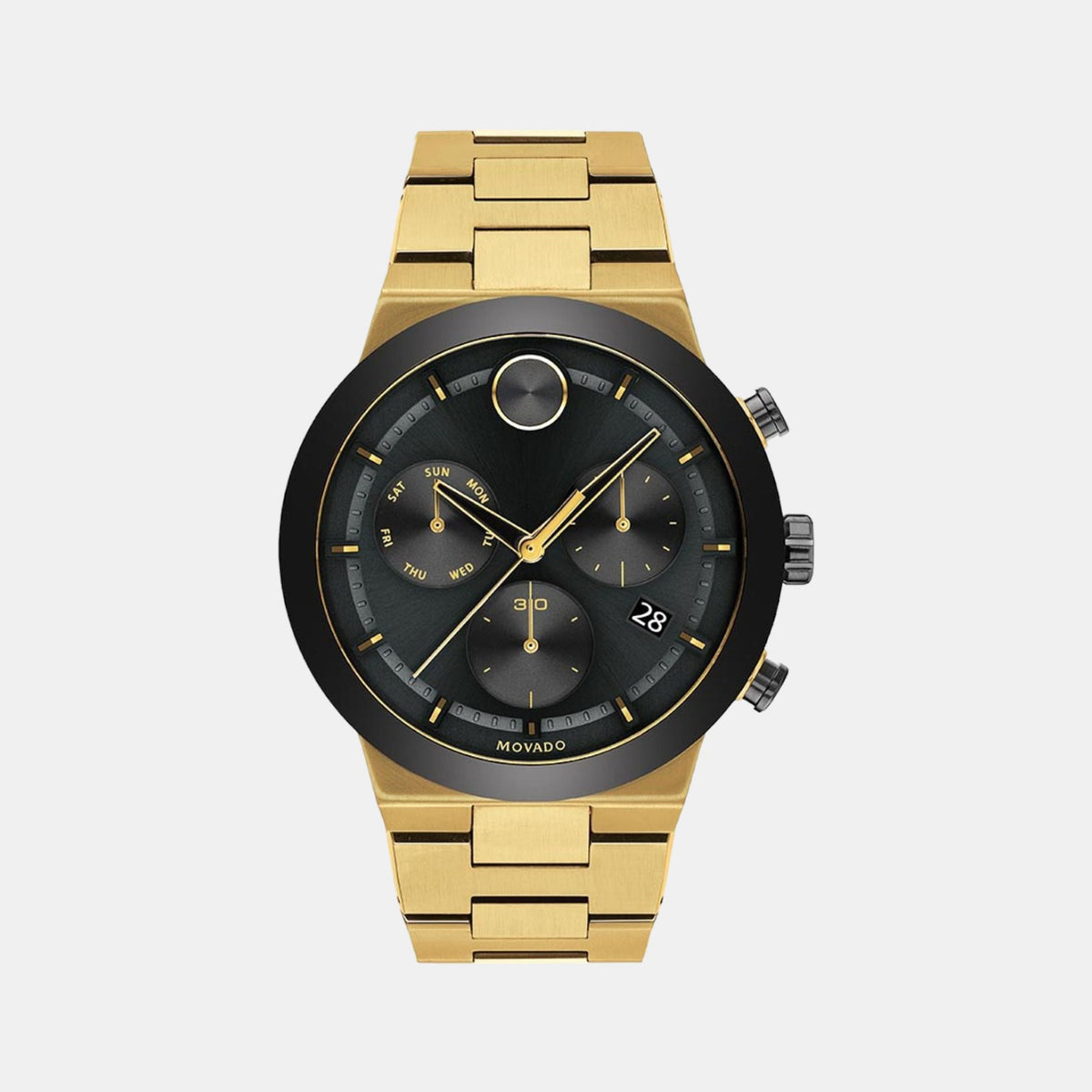 Male Black Stainless Steel Chronograph Watch 3600731