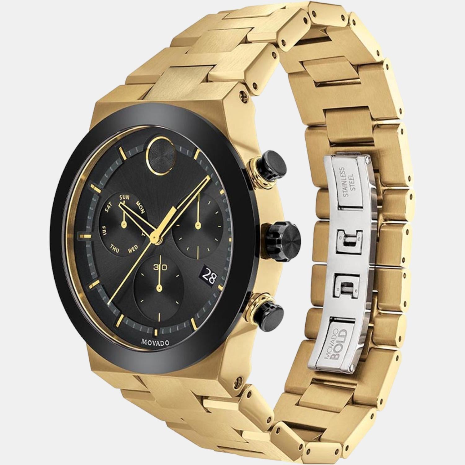 Movado 2024 gold chronograph