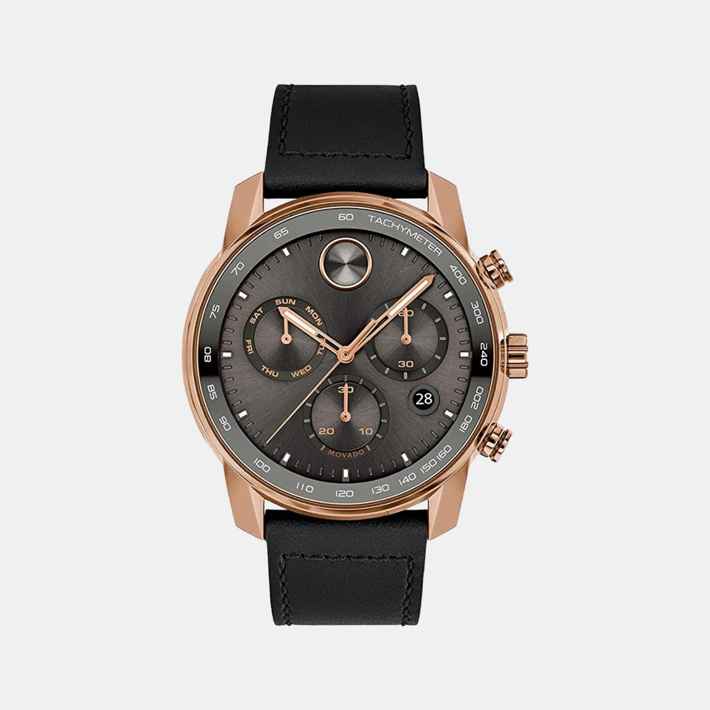 Bold Verso Male Analog Leather Watch 3600739