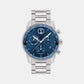 Male Blue Analog Stainless Steel Watch 3600740