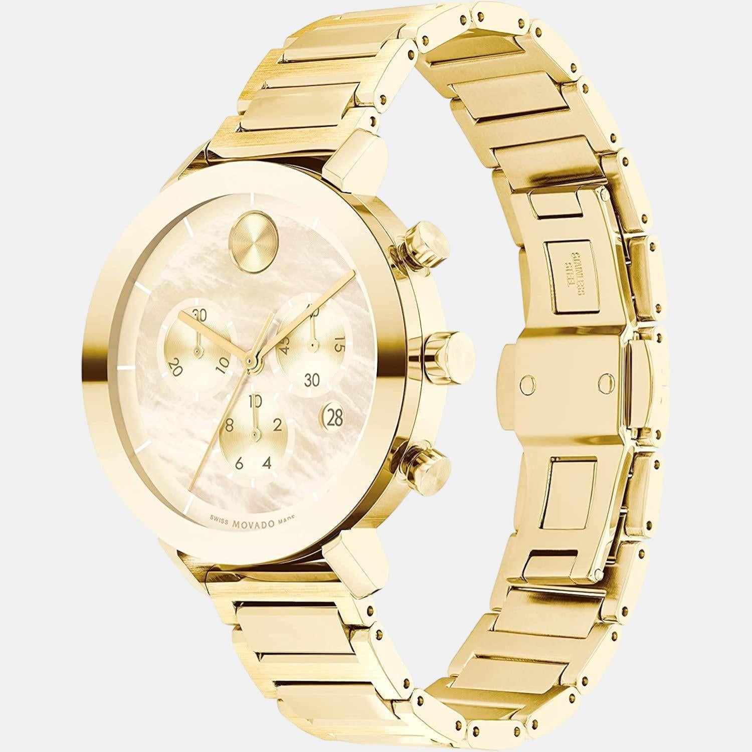 Movado yellow outlet watch