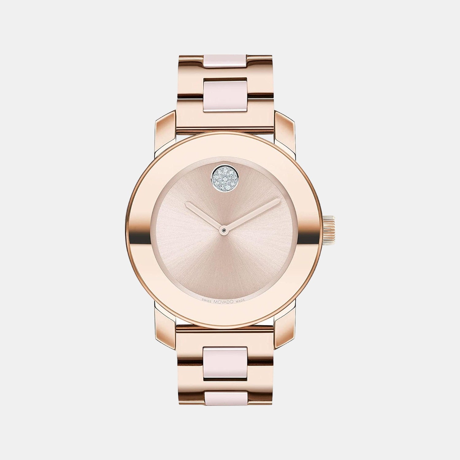 Bold Ceramic Female Analog Stainless Steel Watch 3600799