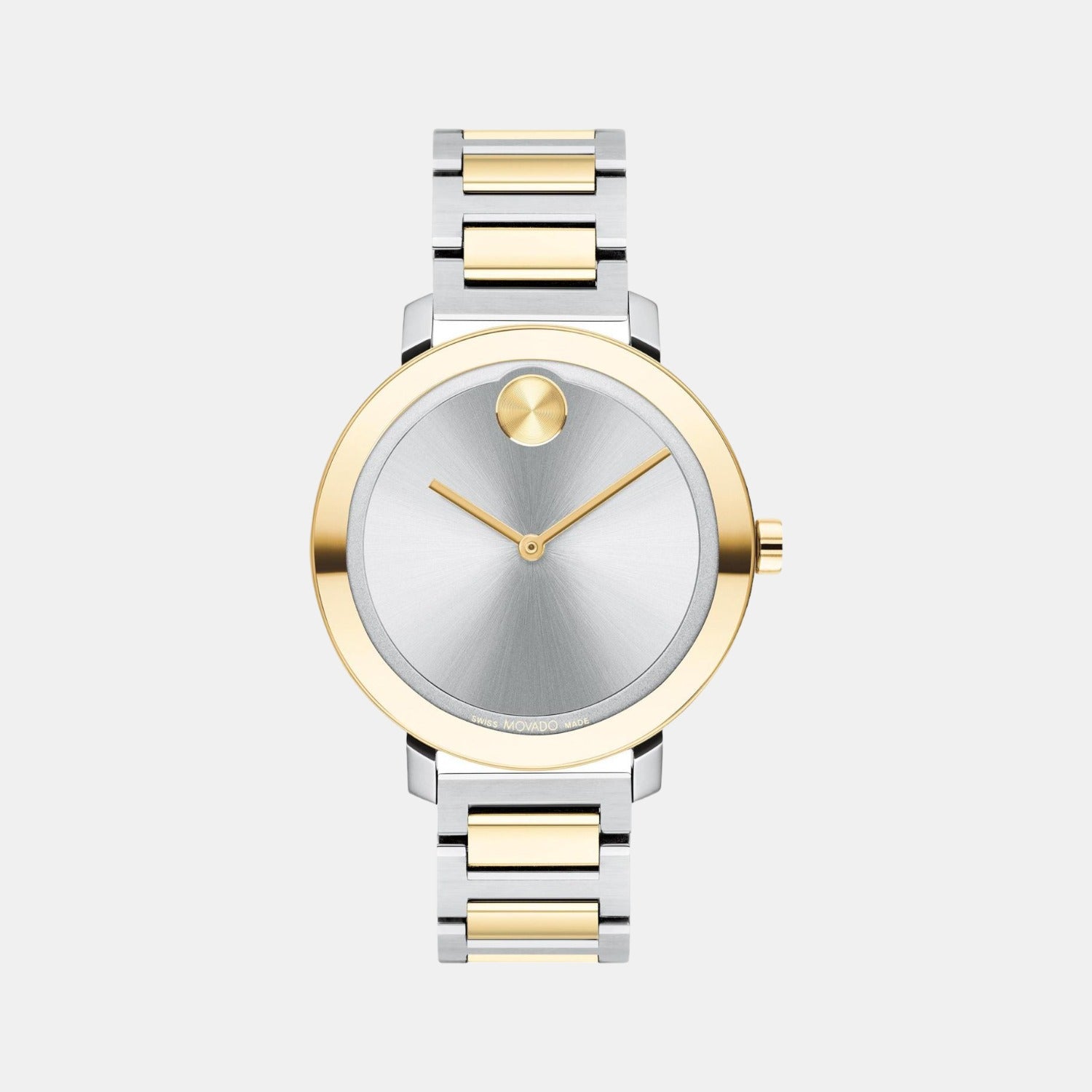 Movado Bold Evolution Men Quartz Grey Dial Analog Stainless Steel Watch ...