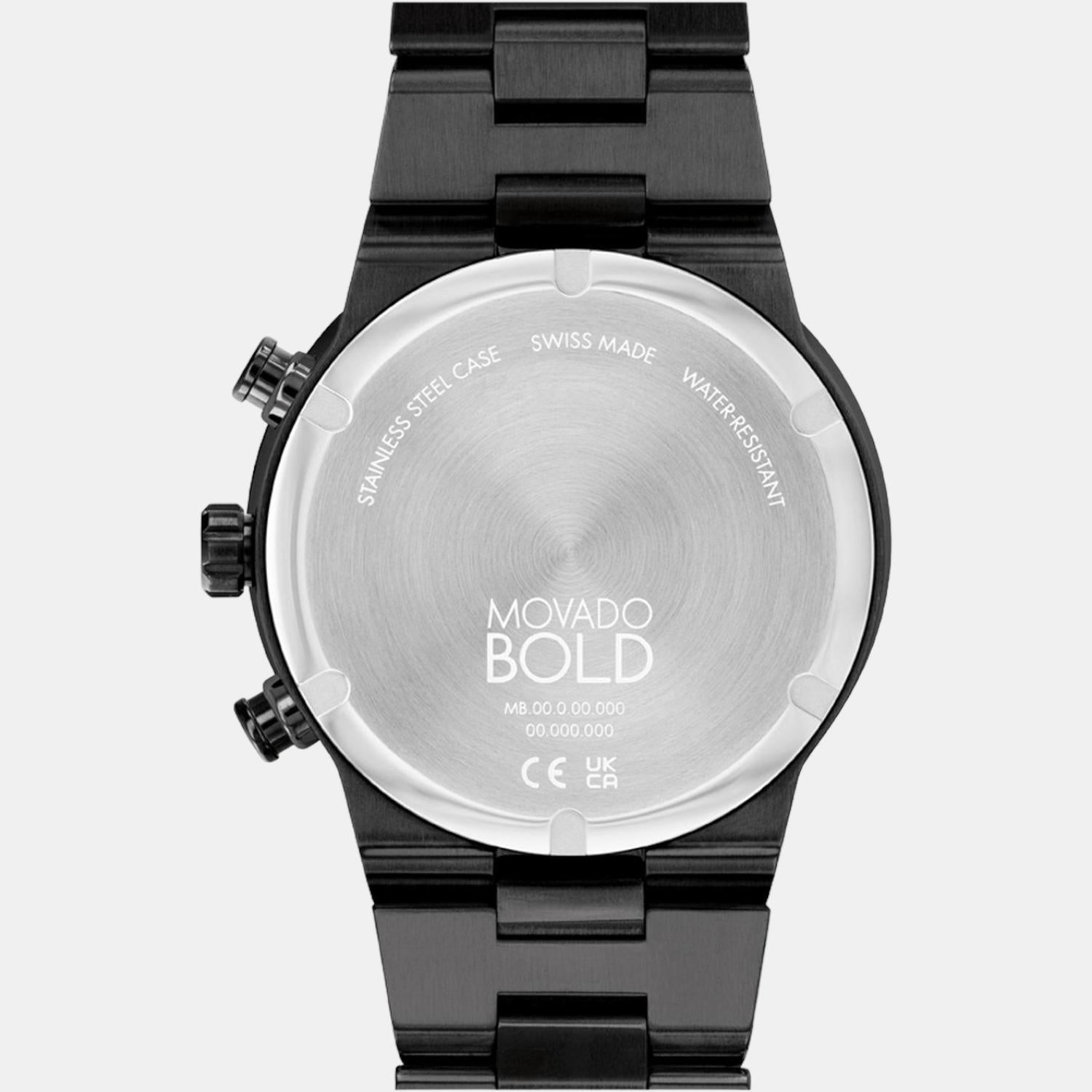 Movado all steel quartz best sale water resistant