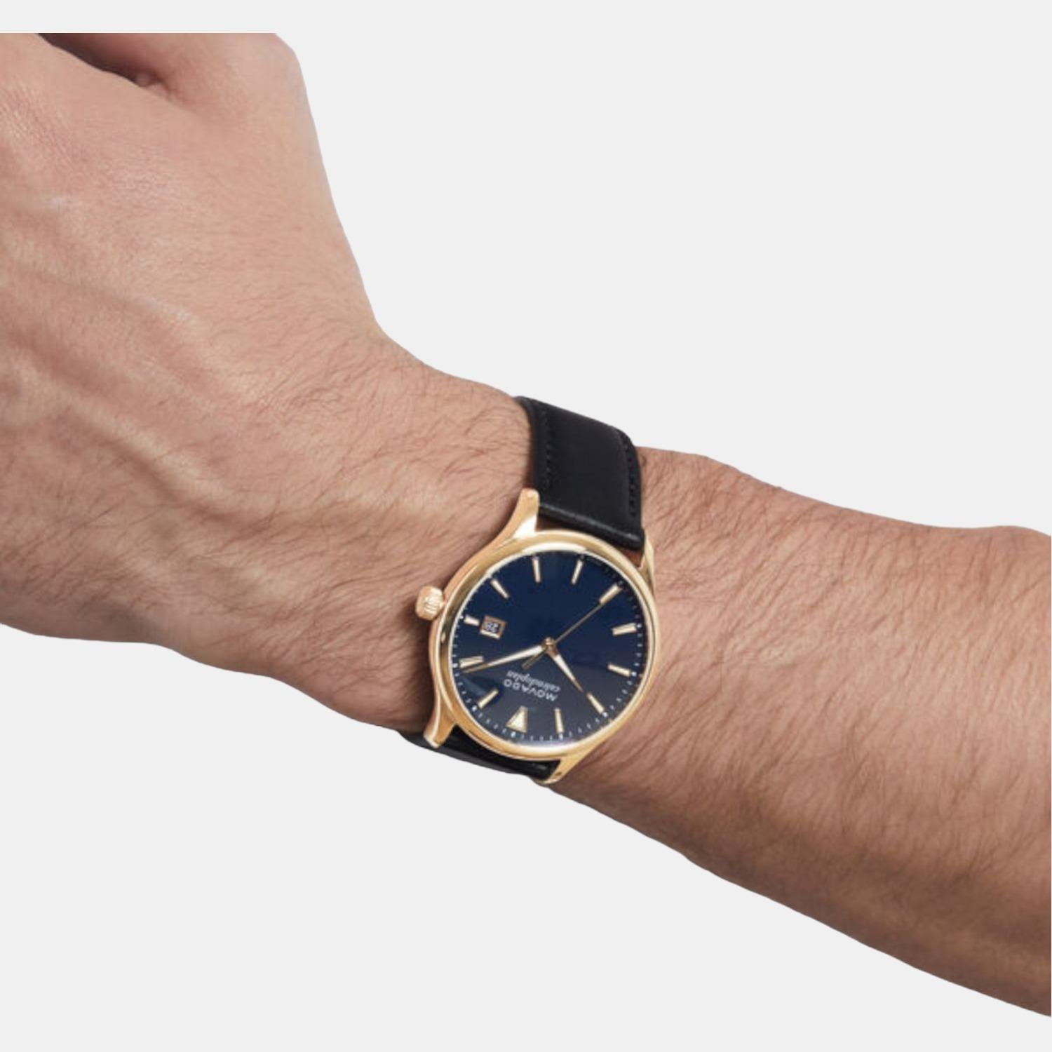 Leather band movado online watches