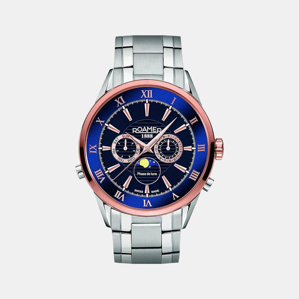 Male Blue Stainless Steel Chronograph Watch 508821 47 43 50