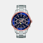 Male Blue Stainless Steel Chronograph Watch 508821 47 43 50
