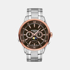 Male Brown Stainless Steel Chronograph Watch 508821 47 63 50