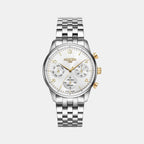 Male White Stainless Steel Chronograph Watch 509902 47 24 20