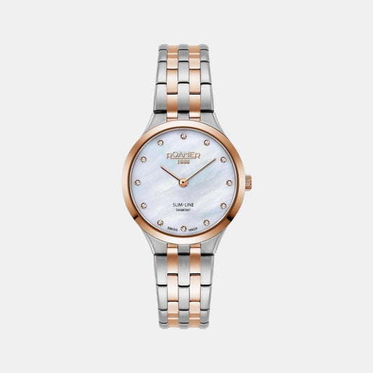 Female White Analog Stainless Steel Watch 512847 49 89 20