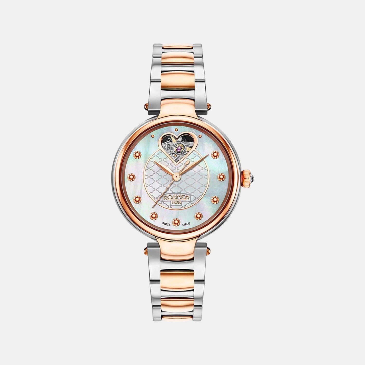 Female Cream Analog Automatic Stainless Steel Watch 557661 46 19 50