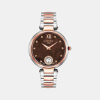 Female Brown Analog Stainless Steel Watch 600843 49 69 50