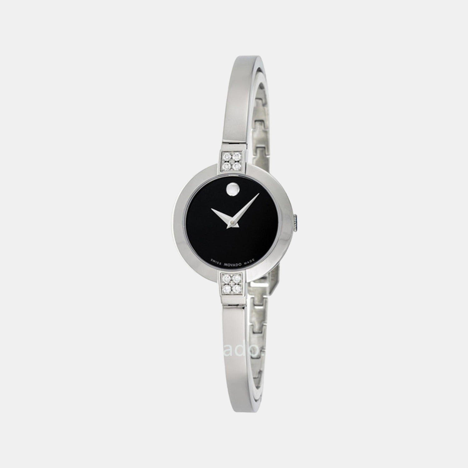 Female Black Analog Stainless Steel Watch 605855