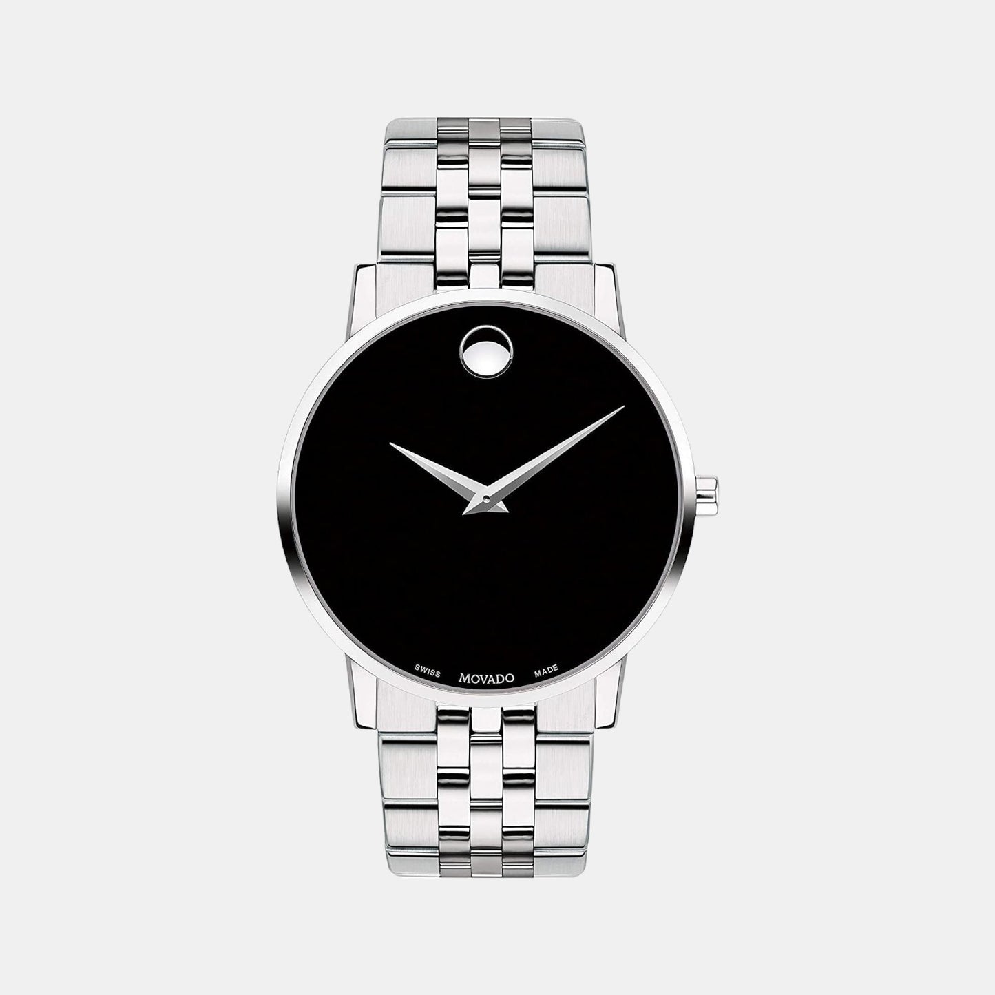 Male Black Analog Stainless Steel Watch 607199