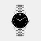 Male Black Analog Stainless Steel Watch 607201