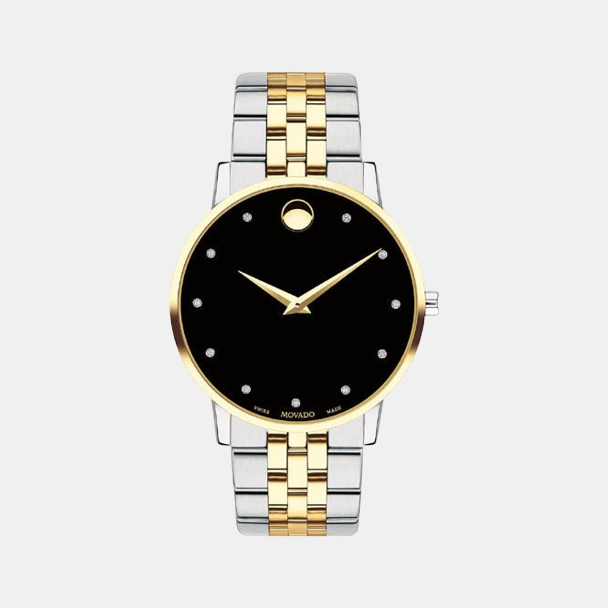 Male Black Analog Stainless Steel Watch 607202