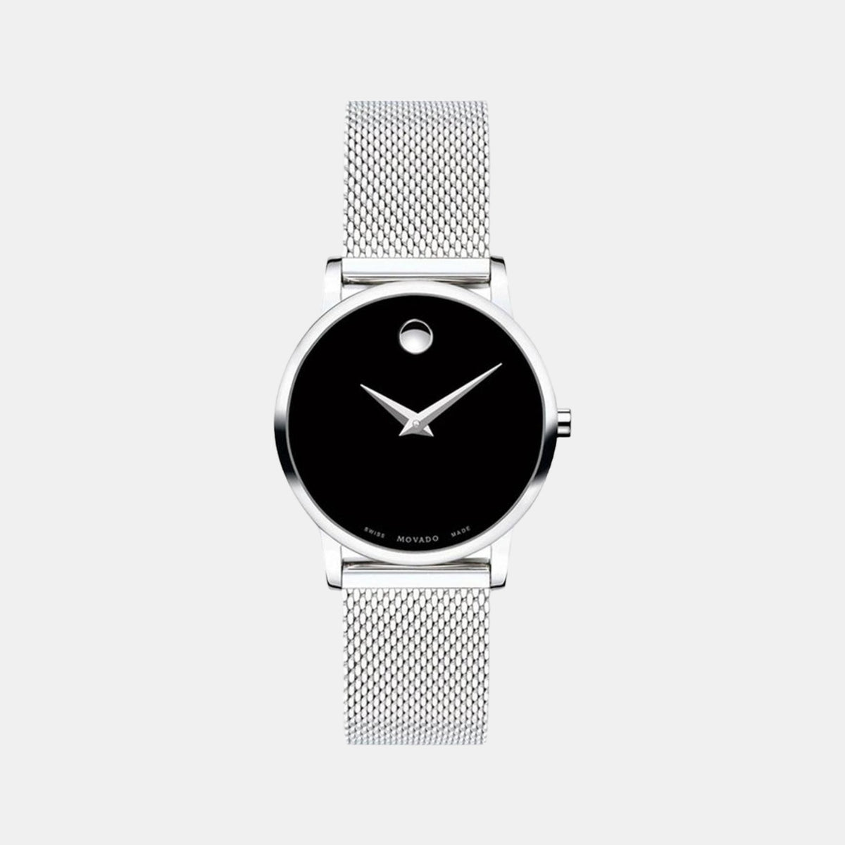 Female Black Analog Stainless Steel Watch 607220